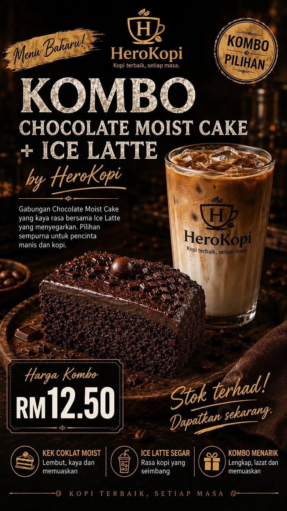 Kombo latte + Chocolate Moist